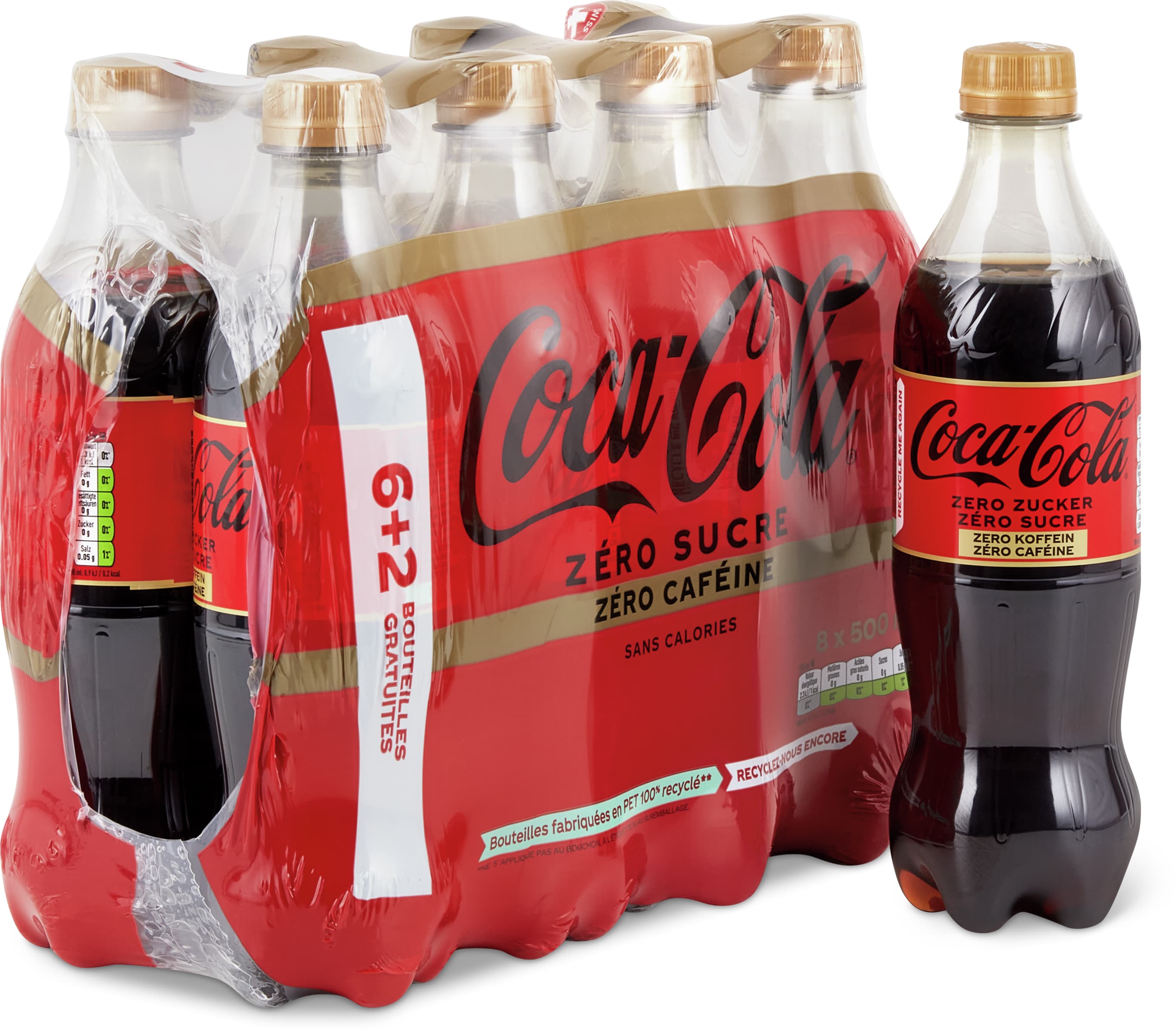 Coca-Cola Zero ohne Koffein 8x500ml